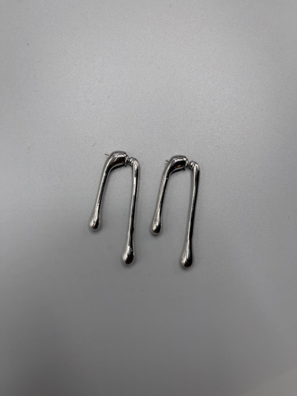 Chrome Teardrop Earring image 4