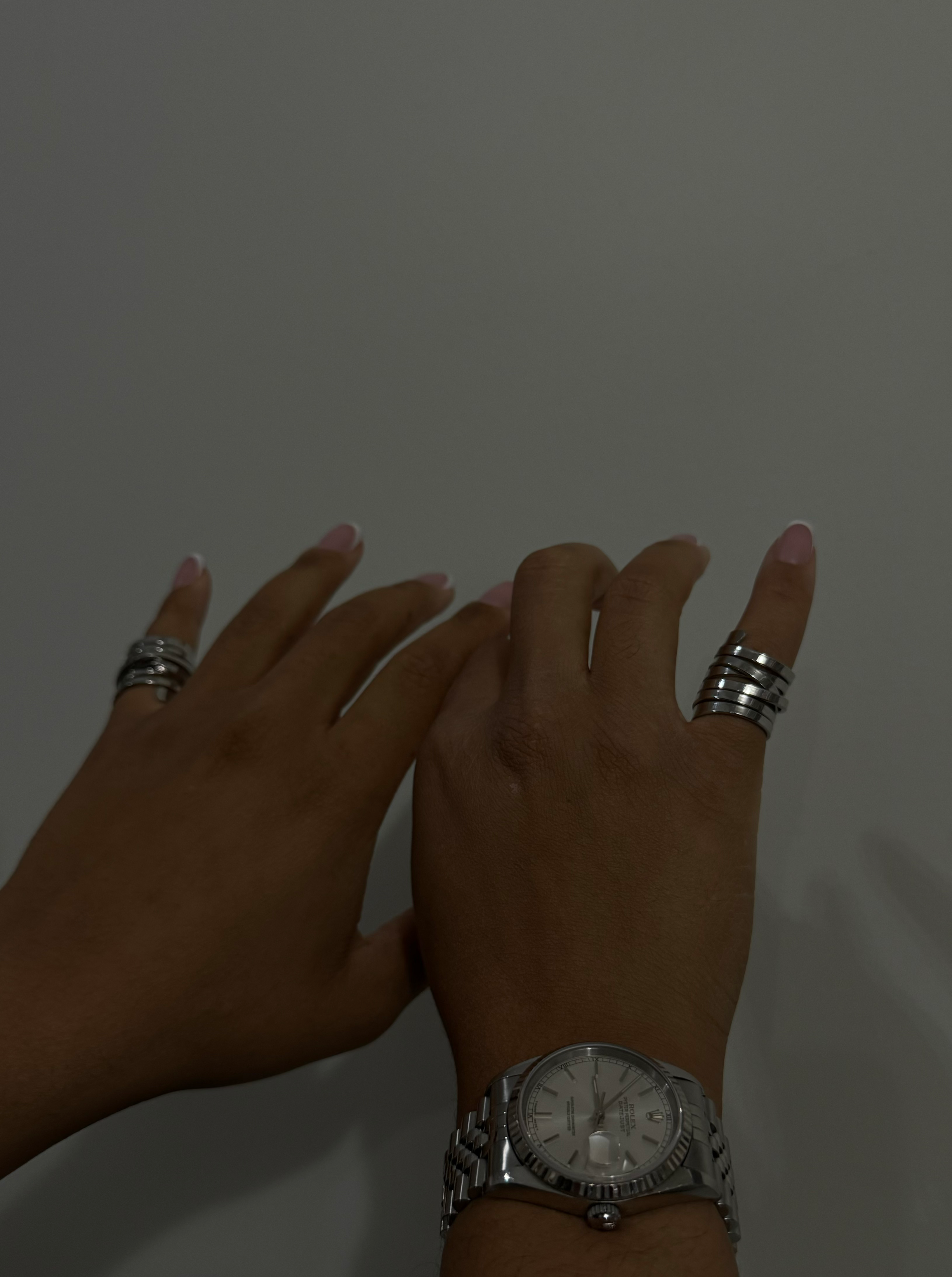 Spiral Pinky Ring Chrome image 1