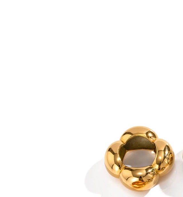 Gold Chrome Bubble Ring image 1