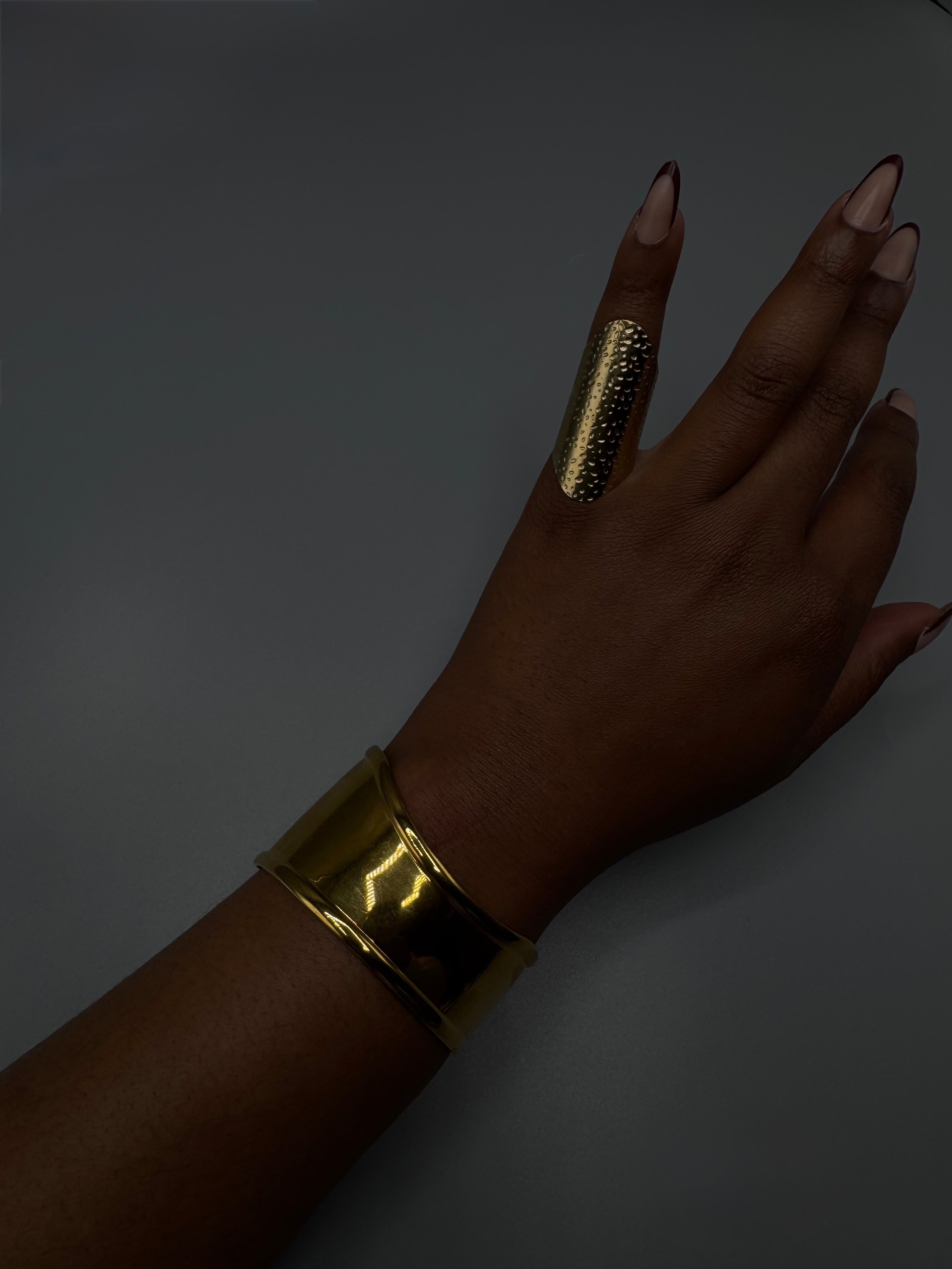Gold Shield Ring