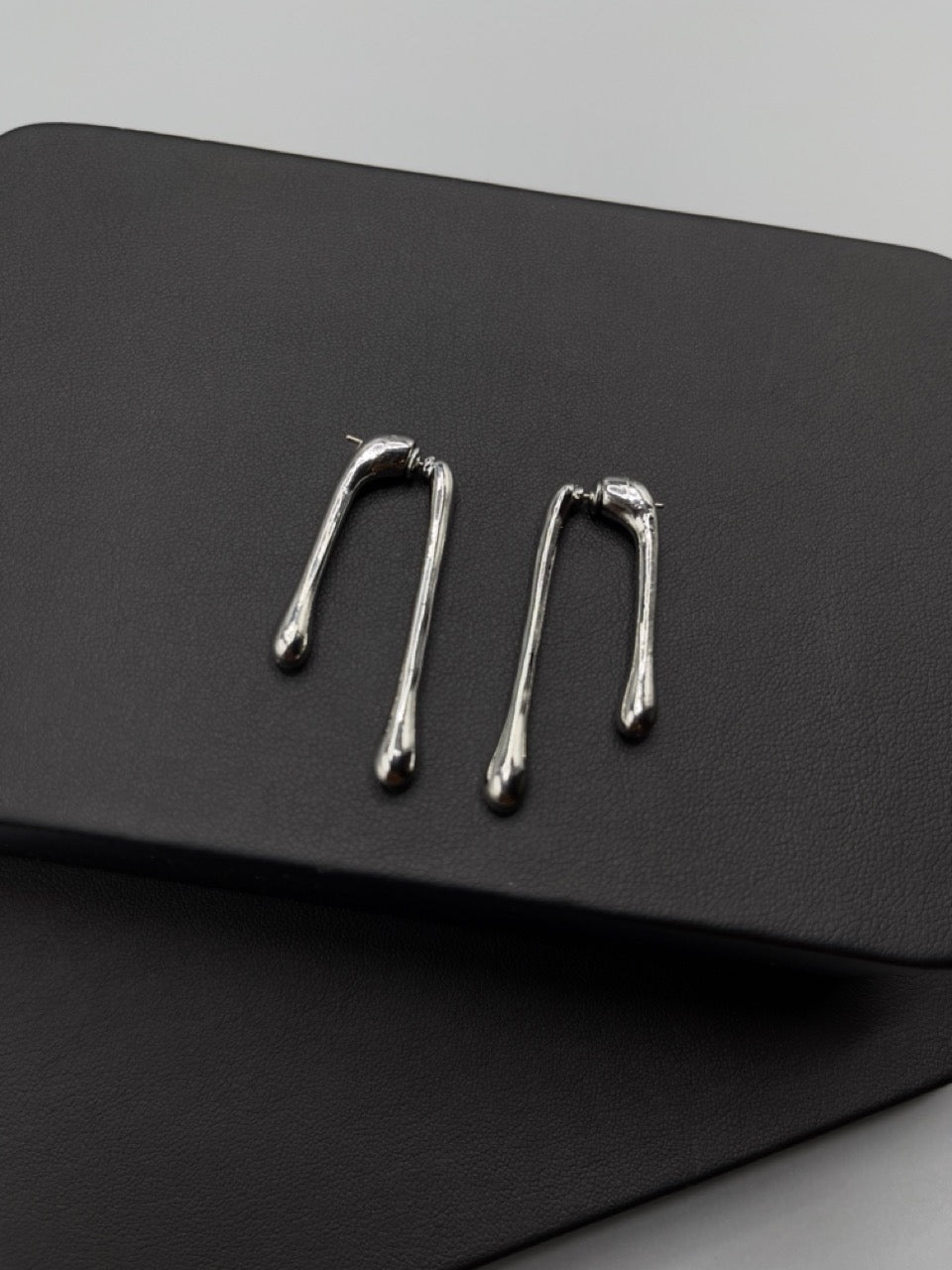 Chrome Teardrop Earring image 3