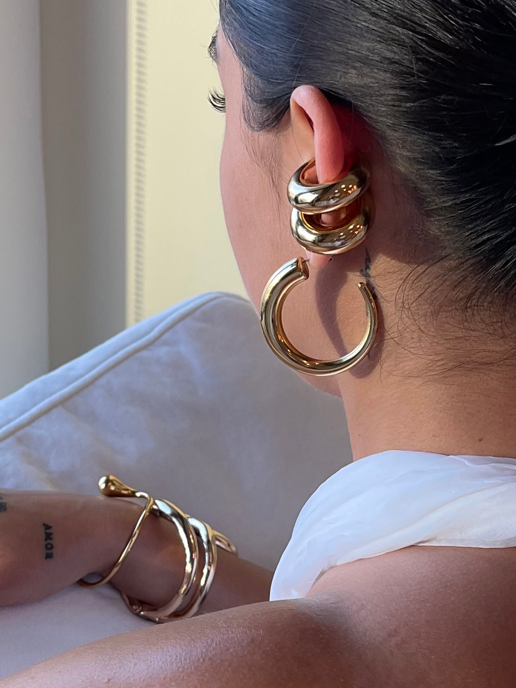 Cyl Ear Cuff Gold image 1