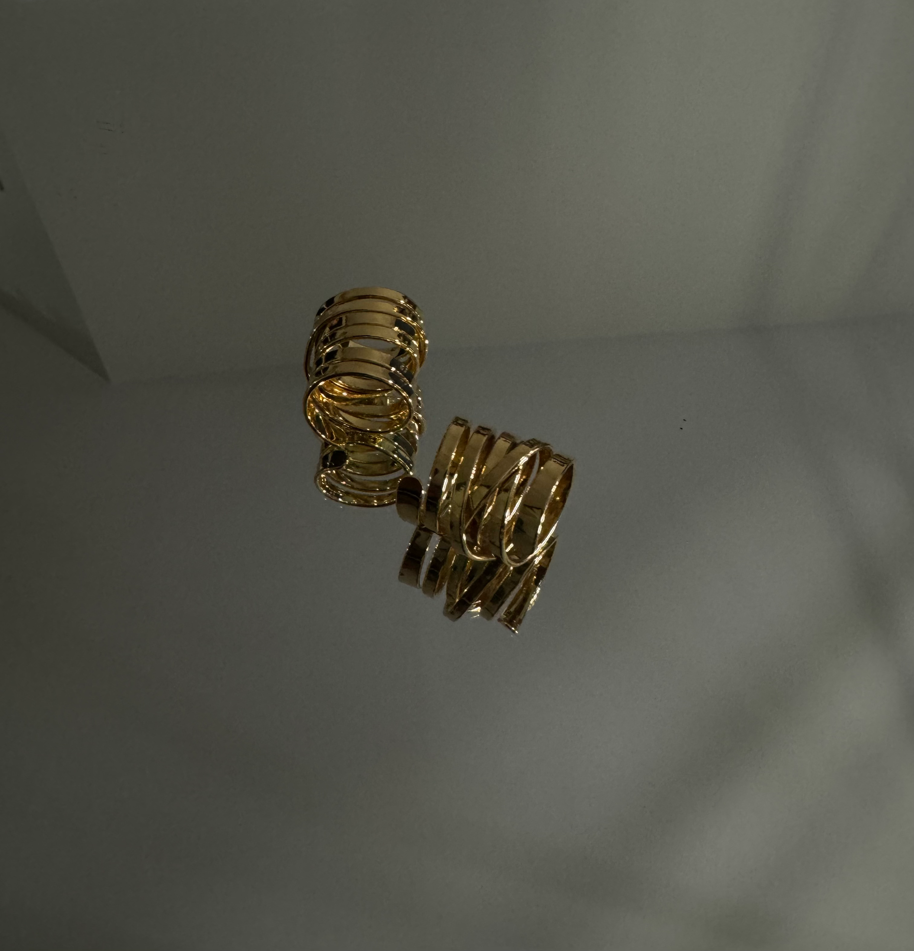 Spiral Pinky Ring Gold image 0