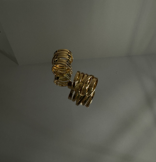 Spiral Pinky Ring Gold image 0